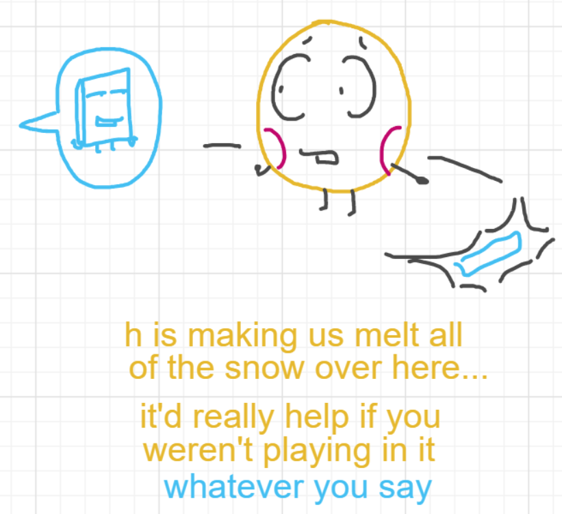 A panel from Ready Oar Knot, episode three of the Board Boards object show by Furretwalk/WalkingFurret.